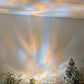 Sparkle Waves -  rotierende Tischlampe mit Licht-Projektion